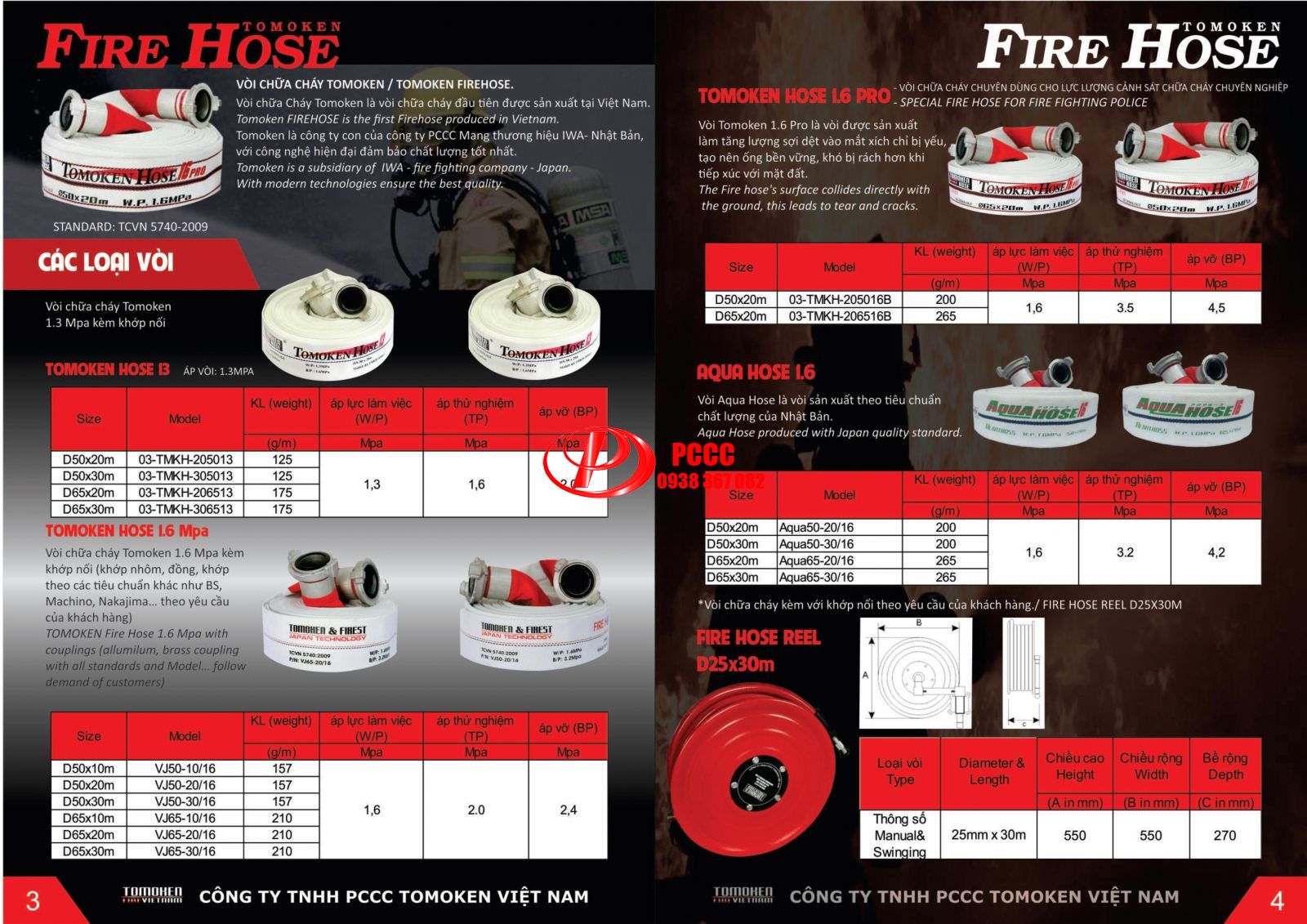 Catalogue thiết bị chữa cháy Tomoken Việt Nam